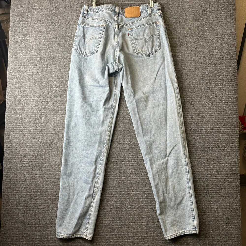 Vintage Levis 550 Jeans Mens 34x36 Light Wash Denim USA Baggy Wide Leg Relaxed